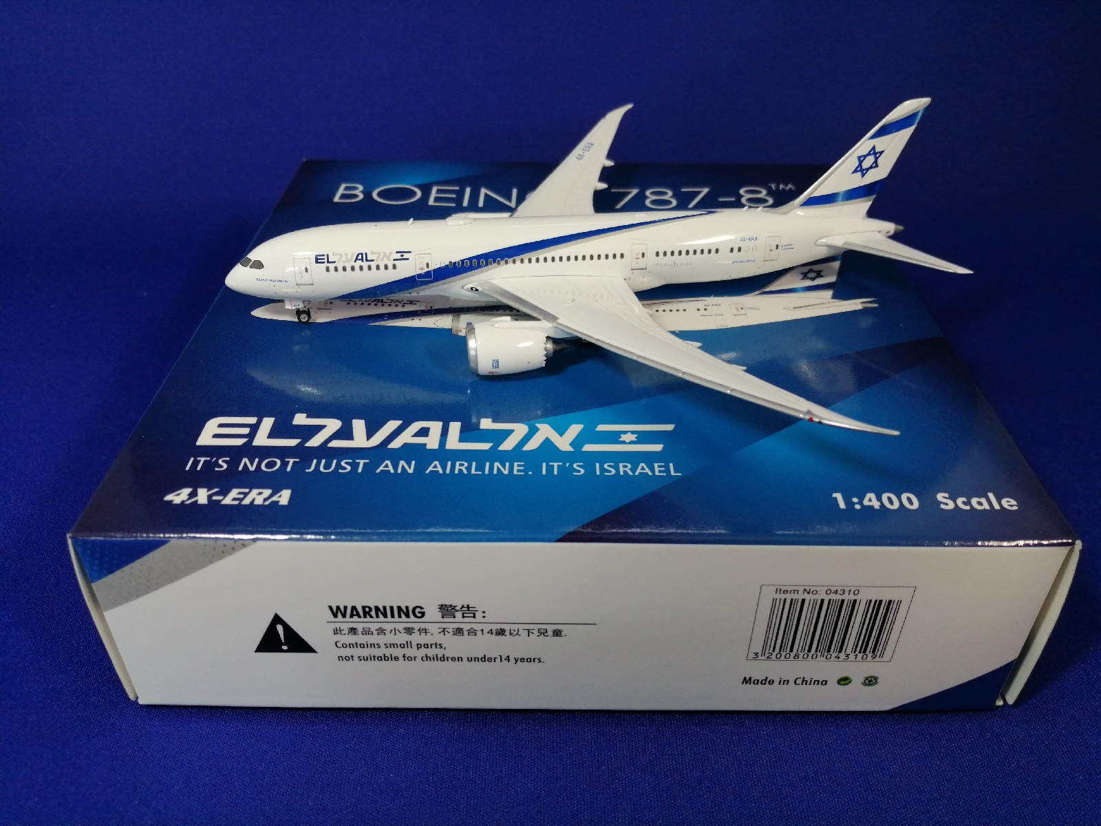 04310 Phoenix ELAL / エル・アル航空 イスラエル B787-8 4X-ERA 1:400　お取り寄せ