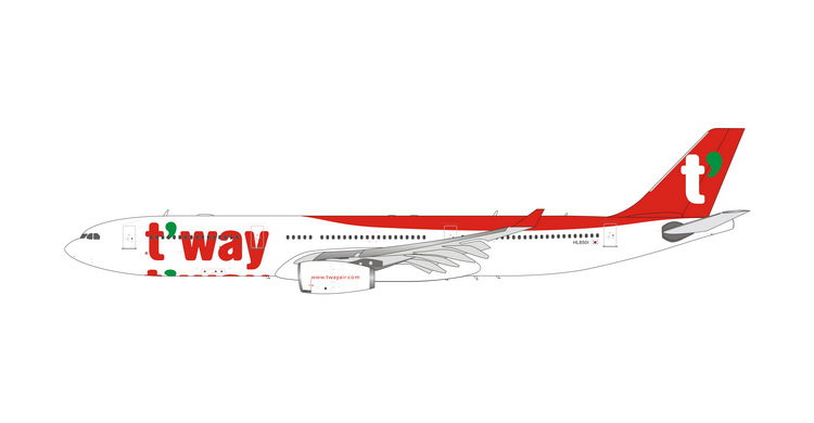 11740 Phoenix T’way Air / ティーウェイ航空 A330-300 HL8501 1:400 完売しました。