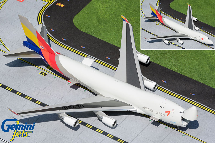 G2AAR991 GEMINI 200 Asiana Cargo / アシアナカーゴ B747-400F HL7616 差替開閉式 1:200 お取り寄せ