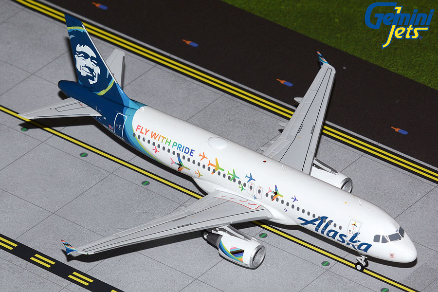 G2ASA1047 GEMINI 200 Alaska / アラスカ航空 A320-200 N854VA Fly With Pride 1:200 完売しました。
