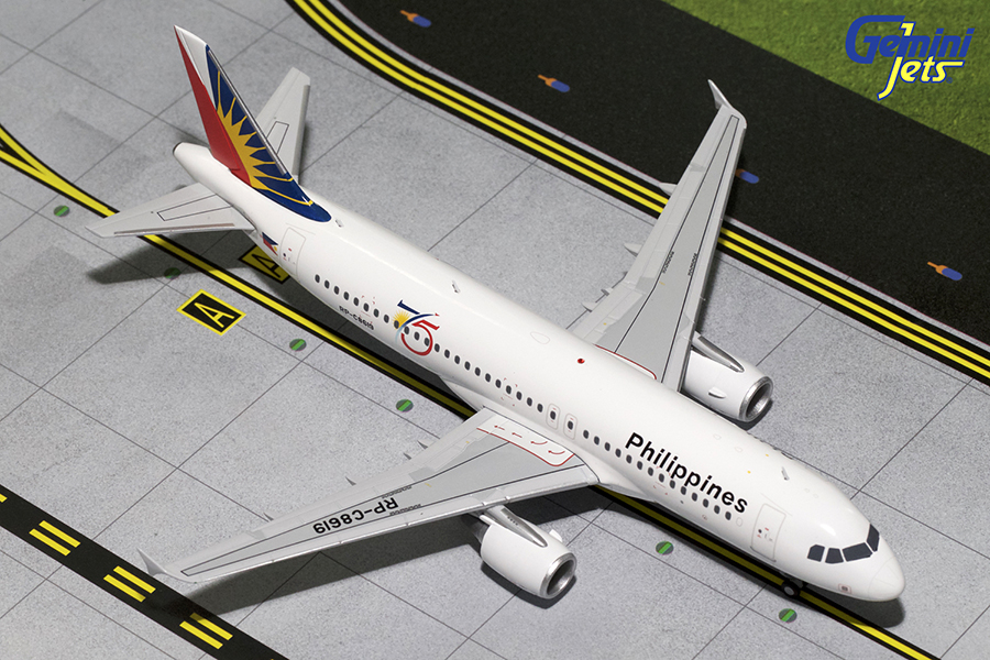 GJ78616 GEMINI 200 Philippine 75th / フィリピン航空 75th A320-200 RP-C8619 1:200 完売しました。