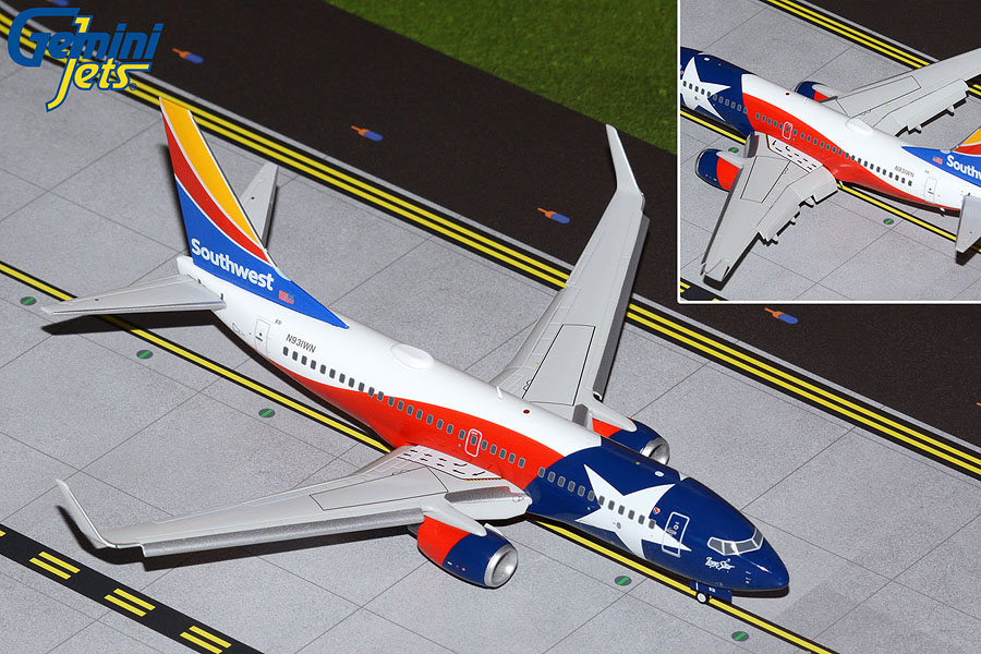 G2SWA1009F GEMINI 200 Southwest B737-700 Flaps Down N931WN Lone Star One 1:200 お取り寄せ