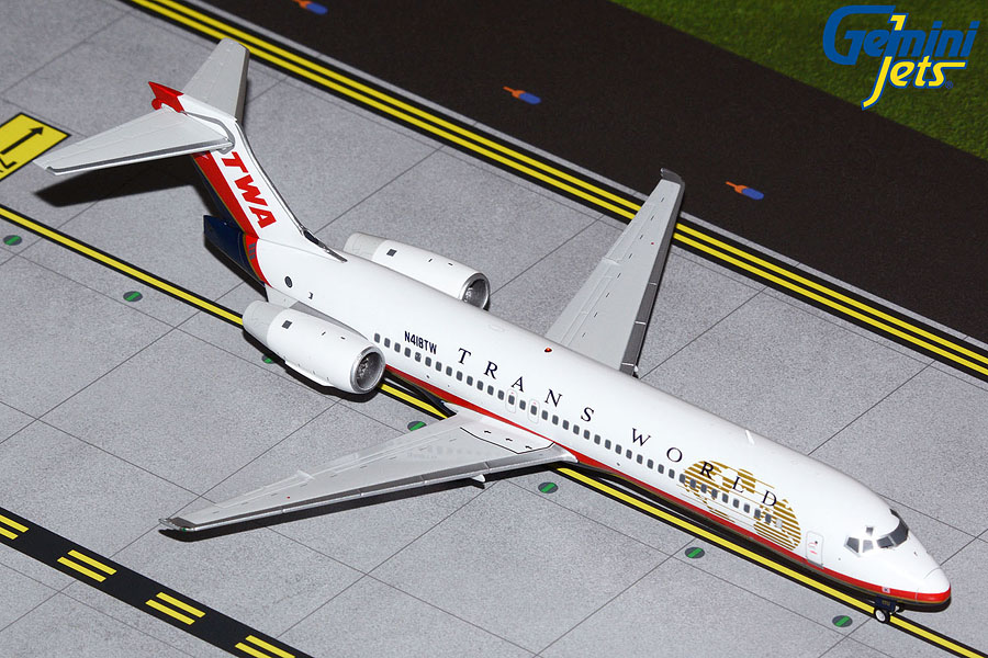 G2TWA1005 GEMINI 200 TWA / トランス・ワールド航空 B717-200 N418TW 1:200 完売しました。