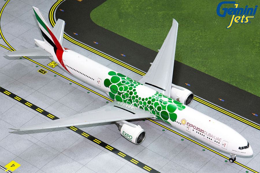 G2UAE799 GEMINI 200 Emirates / エミレーツ航空 B777-300ER Expo2020 Green A6-EPU 1:200 完売しました。
