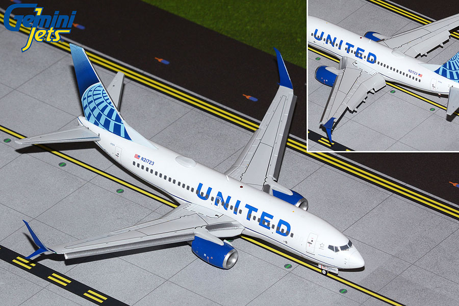 G2UAL1014F GEMINI 200 UNITED / ユナイテッド航空 NEW COLOR B737-700 Flaps Down N21723 1:200 完売しました。
