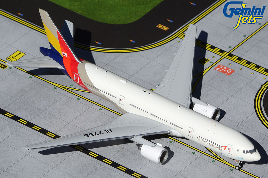 GJAAR1367 GEMINI JETS Asiana / アシアナ航空 B777-200ER HL7755 1:400 完売しました。