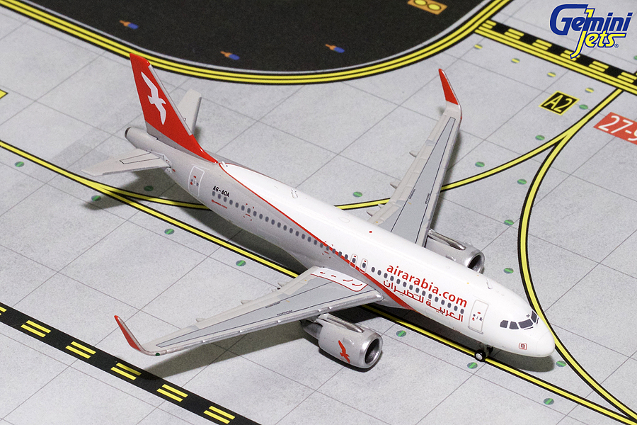 GJABY1436 GEMINI JETS Air Arabia / エア・アラビア A320-200S A6-AOA 1:400 お取り寄せ