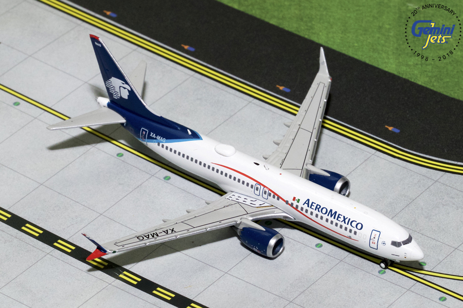 GJAMX1715 GEMINI JETS Aeromexico / アエロメヒコ航空 B737 MAX8 XA-MAG 1:400 完売しました。