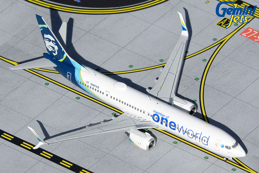GJASA2025 GEMINI JETS Alaska oneworld / アラスカ航空 B737-900ER N487AS 1:400 完売しました。