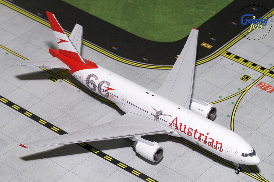 GJAUA1814 GEMINI JETS Austrian / オーストリア航空 B777-200 OE-LPF 60th Ann 1:400 完売しました。