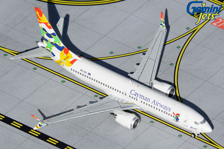 GJCAY1878 GEMINI JETS Cayman / ケイマン航空 B737 MAX8 VP-CIX 1:400 メーカー完売