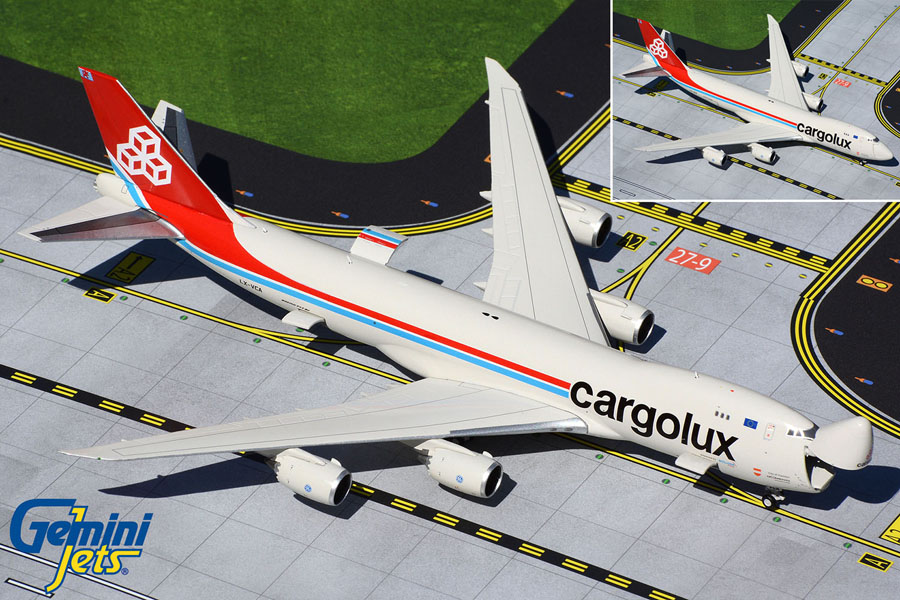 GJCLX1896 GEMINI JETS Cargolux / カーゴルックス航空 B747-8F LX-VCA 1:400 完売しました。