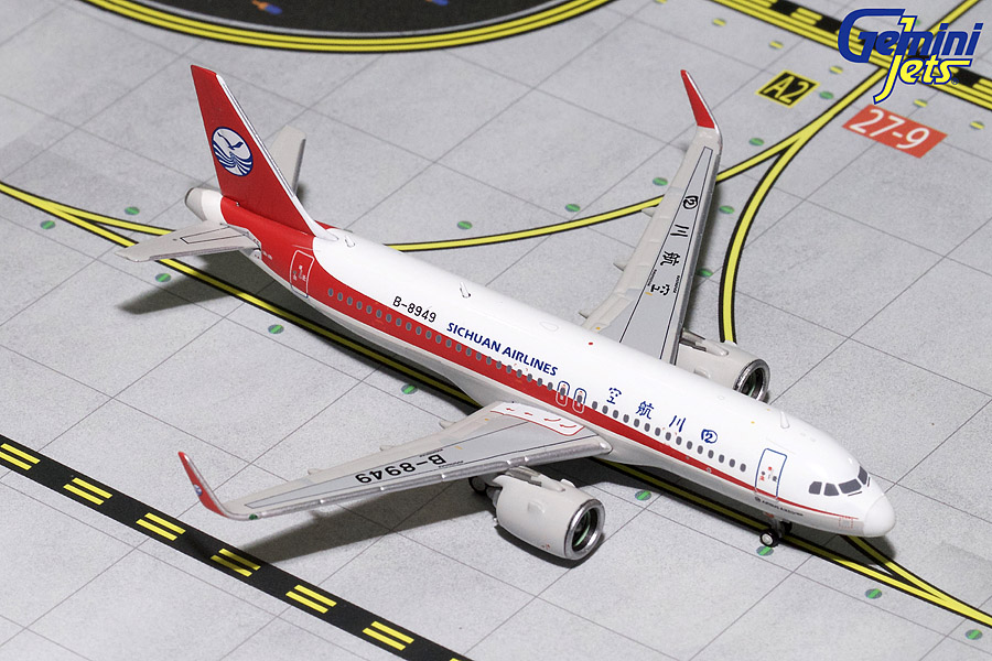 GJCSC1716 GEMINI JETS SICHUAN / 四川航空 A320neo B-8949 1:400