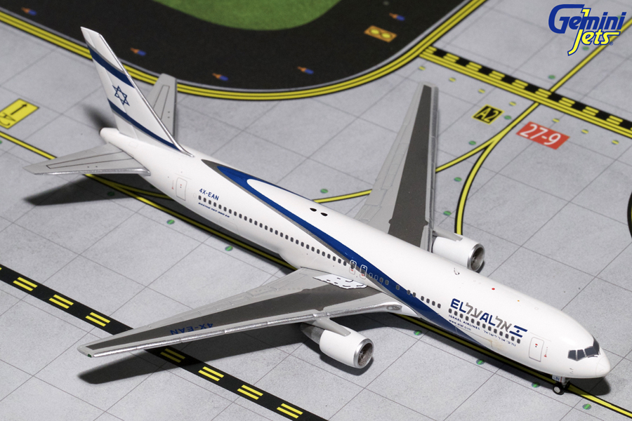 GJ701270 GEMINI JETS ELAL / エル・アル航空 イスラエル B767-300ER 4X-EAN 1:400 完売しました。