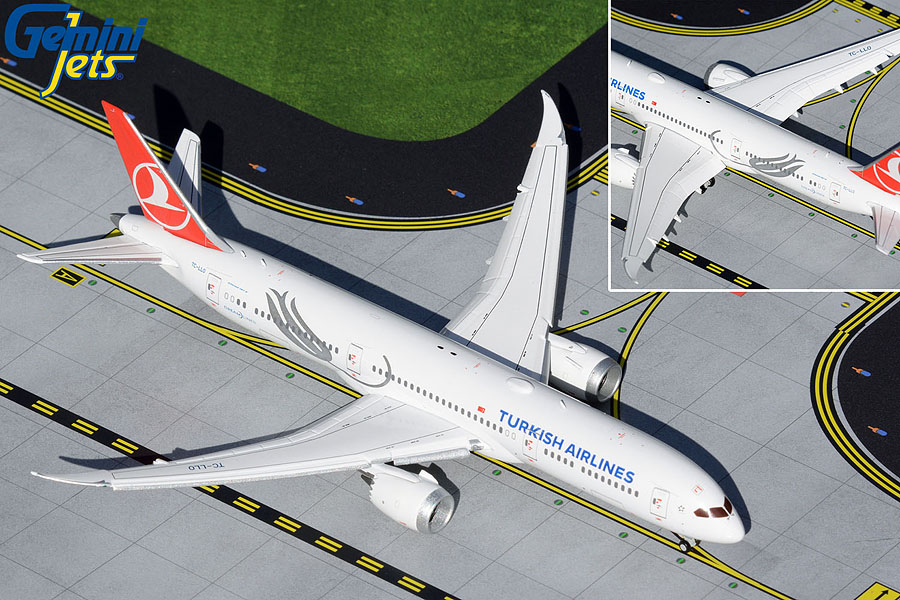 GJTHY2018F GEMINI JETS Turkish / トルコ航空 ターキッシュ エアラインズ B787-9 Flaps Down TC-LLO 1:400 完売しました。