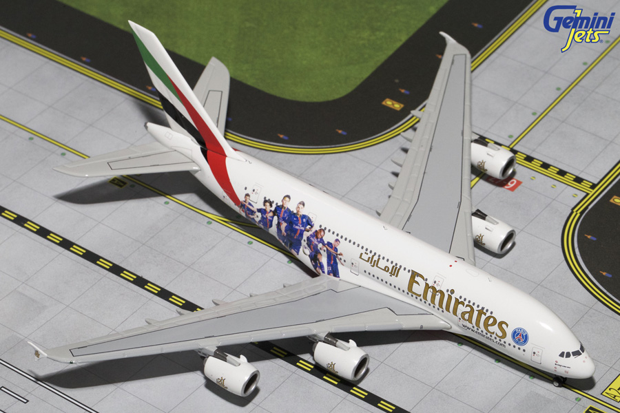 GJ701559 GEMINI JETS Emirates / エミレーツ航空 A380 PSG FRANCE A6-EOT 1:400 完売しました。