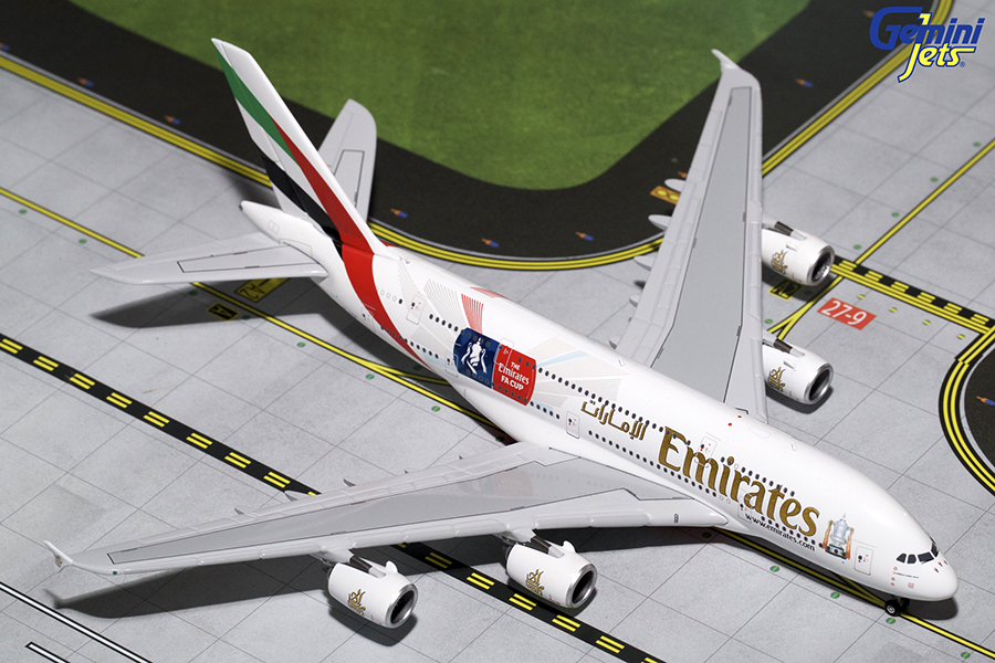 GJ701595 GEMINI JETS Emirates / エミレーツ航空 A380 Emirates FA Cup A6-EER 1:400 完売しました。