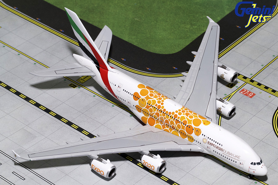GJUAE1815 GEMINI JETS Emirates / エミレーツ航空 Orange Expo 2020 A380 A6-EOU 1:400 完売しました。