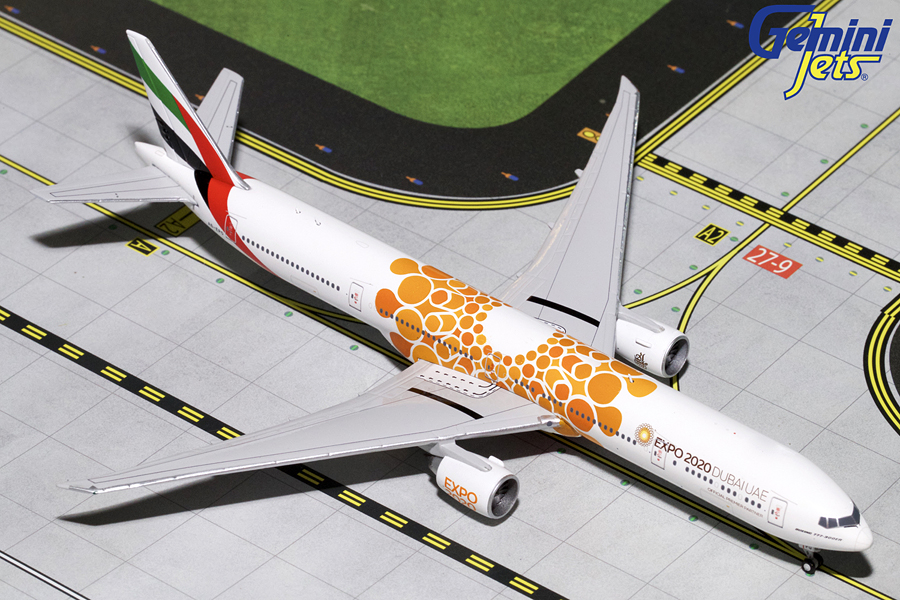 GJUAE1816 GEMINI JETS Emirates / エミレーツ航空 B777-300ER A6-EPO Orange Expo2020 1:400 完売しました。