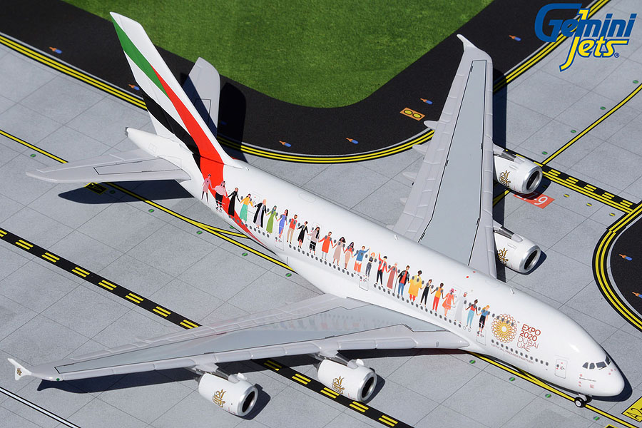 GJUAE1959 GEMINI JETS Emirates / エミレーツ航空 A380 A6-EVB Year of Tolerance 1:400 完売しました。