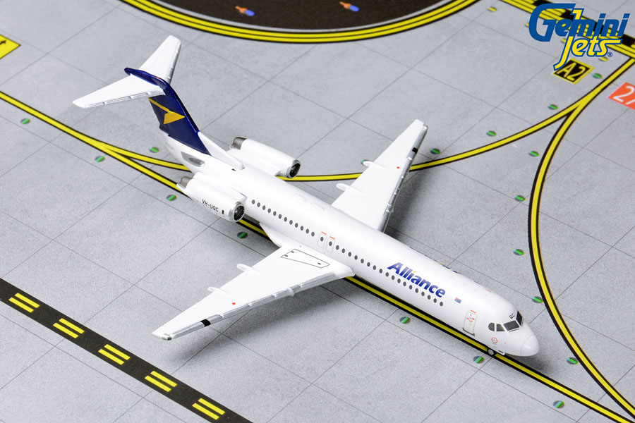 GJUTY1832 GEMINI JETS Alliance Air / アライアンス航空 F-100 VH-UQC 1:400 完売しました。