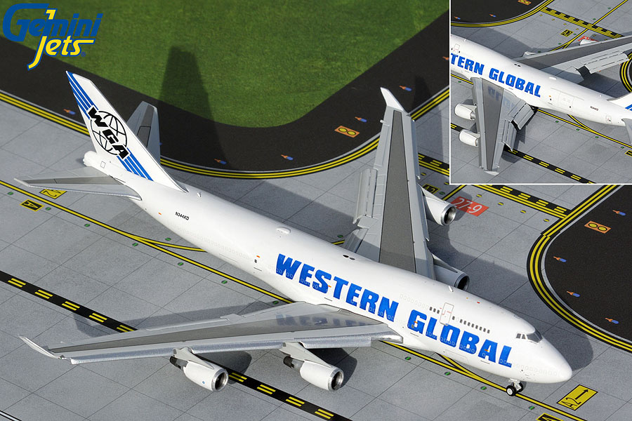 GJWGN2015F GEMINI JETS Western Global Airlines / ウエスタン・グローバル・エアラインズ B747-400BCF Flaps Down 1:400