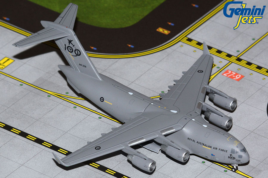 GMRAA109 GEMINI MACS オーストラリア空軍 C-17A A41-206 RAAR 100th logo 1:400 完売しました。