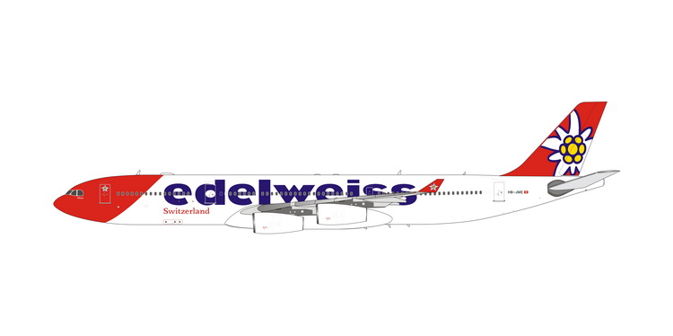 11749 Phoenix Edelweiss / エーデルワイス航空 A340-300 HB-JME 1:400 完売しました。
