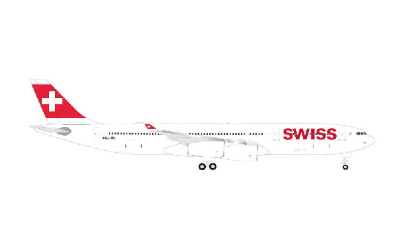 524971-001 Herpa SWISS / スイス航空 A340-300 HB-JMH 1:500 完売しました。
