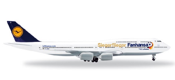 527187 Herpa Lufthansa  / ルフトハンザドイツ航空 Fanhansa B747-8 D-ABYI Sieger Flieger 1:500 完売しました。