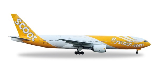 527859 Herpa SCOOT / スクート B777-200ER 9V-OTA 1:500 完売しました