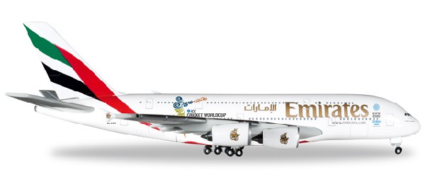 527897 Herpa Emirates / エミレーツ航空 A380-800 WORLD CUP 2015 A6-EDZ 1:500 完売しました