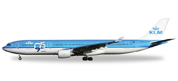 527903 Herpa KLM / ＫＬＭオランダ航空 A330-300 95YEARS PH-AKF 1:500 完売しました。