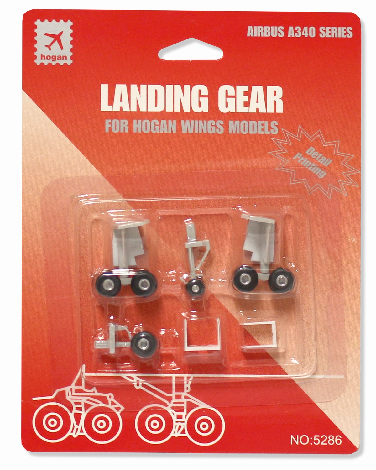5286R HOGAN A340-200 / 300 用 車輪 ギアセット ゴム製 1:200 お取り寄せ
