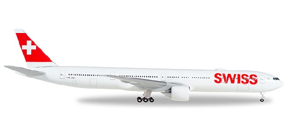 529136-002 Herpa SWISS / スイス航空 B777-300ER HB-JNJ 1:500 完売しました