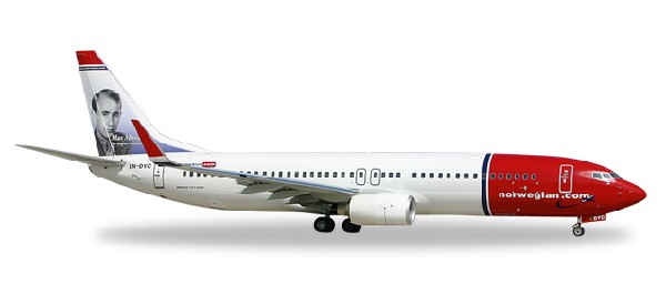 529280 Herpa Norwegian Air Shuttle Max Manus / ノルウェイジアン B737-800W LN-DYC 1:500 完売しました。