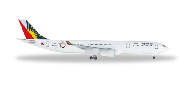 529341 Herpa Philippine / フィリピン航空 A340-300 75th RP-C3439 1:500 完売しました。