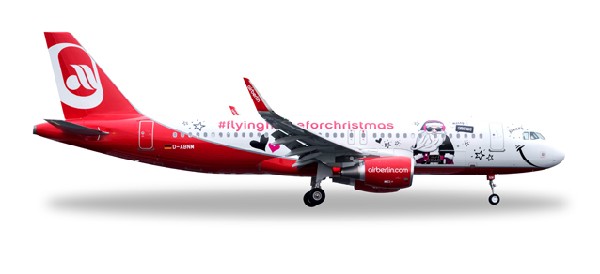 529709 Herpa Air Berlin / エアベルリン A320 Christmas 1:500 完売しました。