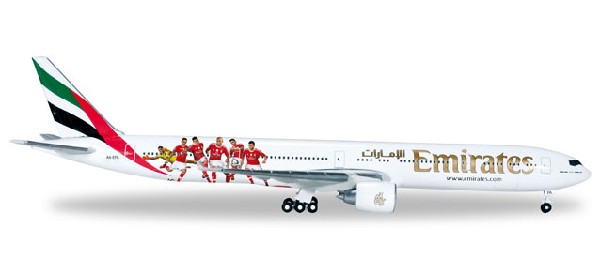 529853 Herpa Emirates / エミレーツ航空 Benfica Lissabon B777-300ER A6-EPA 1:500 完売しました。