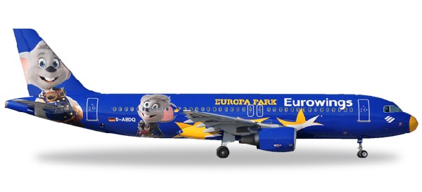 530767 Herpa Eurowings / ユーロウイングス A320 Europa-Park D-ABDQ 1:500 お取り寄せ