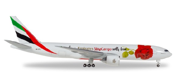 531009 Herpa Emirates SKY CARGO / エミレーツ航空 スカイカーゴ B777F with love 1:500 完売しました。