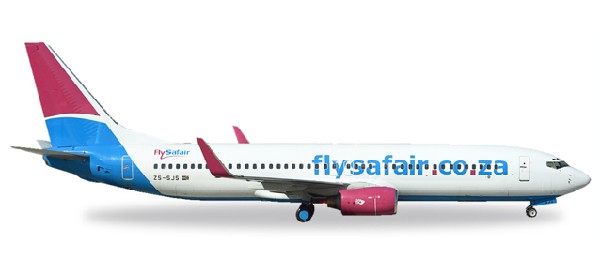 531085 Herpa FlySafair / サフエアー B737-800 ZS-SJS 1:500 完売しました。
