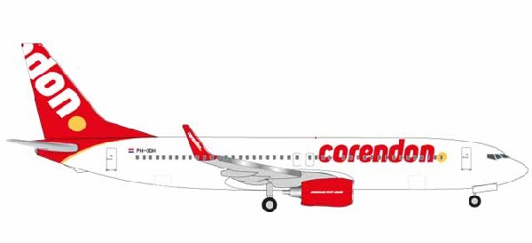 531399 Herpa Corendon Dutch Airlines/ コレンドン・ダッチ航空 B737-800 PH-CDH 1:500 完売しました
