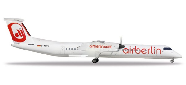 531689 Herpa Air Berlin / エアベルリン Albino Dash 8 Q400 D-ABQQ 1:500 お取り寄せ