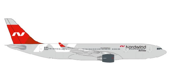 531771 Herpa Nordwind / ノードウィンド航空 A330-200 VP-BYV 1:500 完売しました。