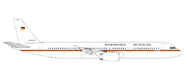 531986 Herpa Luftwaffe /ドイツ空軍 A321 Flugbereitschaft 15+04 1:500 完売しました。