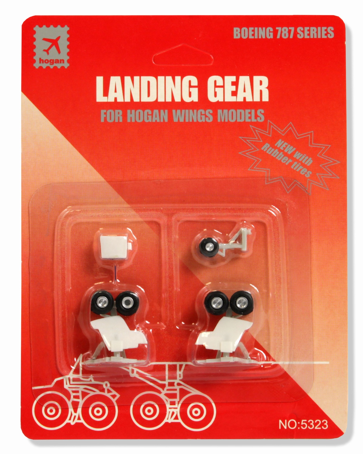 5323R HOGAN B787 用 車輪 ギアセット ゴム製 1:200 お取り寄せ