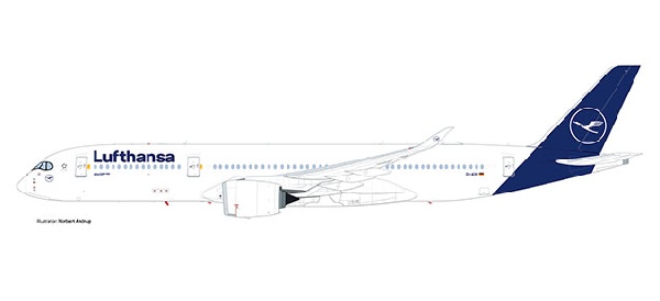 532983 Herpa Lufthansa / ルフトハンザドイツ航空 NC A350-900 D-AIXM 1:500 完売しました。