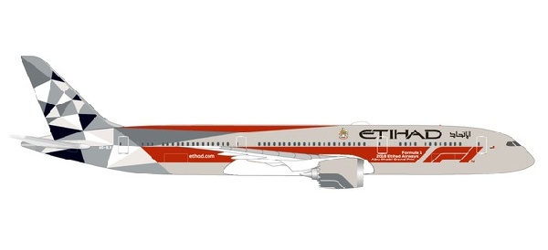 533263 Herpa ETIHAD AIRWAYS / エティハド航空 B787-9 A6-BLV Abu Dhabi Grand Prix 1:500 完売しました。