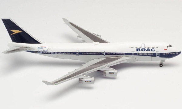 533317 Herpa British Airways / 英国航空 ブリティッシュ・エアウェイズ BOAC B747-400 G-BYGC 100thAnn 1:500 完売しました。